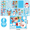 Funnlot Christmas Window Clings Large Christmas Window Decals Double Sided Christmas Snowflake Window Decals Clings for Glass Window Xmas Holiday Home Office School Decoration