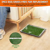 MEEXPAWS Dog Grass Pee Pads for Dogs with Tray, Extra Small 17 x 13inch for Puppy Less Than 6 lbs, 2 Dog Artificial Grass Pads for Replacement, Indoor Dog Potties