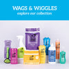 Wags & Wiggles Purify Hypoallergenic Wipes for Dogs | Gently Clean & Condition Your Dog's Coat Without A Bath | Zesty Grapefruit Scent Your Dog Will Love, 100 Count