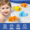 DWI Dowellin Bath Toys Magnetic Fishing Games Baby Bath Toys, Wind-up Swimming Fish Duck Whale Toys Floating Pool Bathtub Water Toys for Toddlers Kids Infant Age 18 Months and up Girl Boy