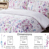 Summer Lightweight Thin Floral Quilts Twin Size,Purple Blue Lilac Flowers Green Leaves Botanical Bedspread Coverlet Set,Breathable Bed Cover with Standard Pillow Shams,Random Patterns