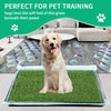 Choicons Dog Grass Pad with Tray Arificial Grass Patch for Dogs Potty Tray Fake Grass for Dogs to Pee On Turf with Tray for Litter Box Puppy Potty Training Collect Pet Pee Outdoor and Indoor Use