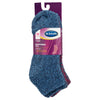 Dr. Scholl's Womens Low Cut Soothing Spa - Lavender & Vitamin E Infused 2 3 Pair Packs Bottom Grippers Sock, Blue, Pink/Blue, 4-10 US