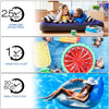 KERUITA Electric Air Pump,Portable Inflator Deflator Pump for Air Mattress Bed,Swimming Ring,Inflatable Couch,Pool Float Toys,Quick-Fill Electric Air Pump with 3 Nozzles AC 110V/60Hz 130W