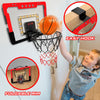 Indoor Basketball Hoop for Kids, Mini Basketball Hoop with Double Electronic Scoreboard and LED Light, Over The Door Basketball Gifts Toys for 5 6 7 8 9 10 11 12 Year Old Boys (West Red)