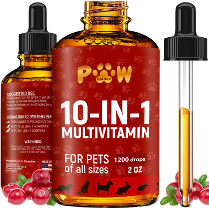 Multivitamin for Dogs & Cats | Multivitamin for Cats | Dog Vitamins Multivitamin | Pet Vitamins | Vitamin for Cats | Liquid Dog Vitamins | Liquid Cat Vitamins