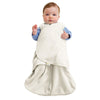 HALO Micro-Fleece Sleepsack Swaddle, 3-Way Adjustable Wearable Blanket, TOG 3.0, Cream, Newborn, 0-3 Months