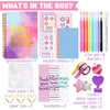 DIY Journal Kit for Girls - 48pcs DIY Journal Set for Tween & Teen Girls, Stationery Set, Scrapbook & Diary Supplies Set, Journaling Art Crafts Kit, Ideal Gifts for 8 9 10 11 12 13 14 Year Old Girl