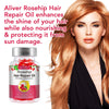 PEDSCBG Rosehip Oil Capsules - Cold Pressed, Rich in Antioxidants and Vitamins E A C B, Repairs and Strengthens Hair, Leaves Hair Hydrated, Smooth, Voluminous and Shiny (Rose Hip)