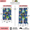 FraFranco Kids Room Window Curtains Drapes Set, 82 in x 63 in, Super Mario ( PRINTS MAY VARY )
