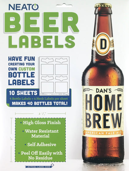 Glossy Beer Bottle Labels (3