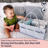 Putska Diaper Caddy Organizer - A Baby basket gift registry for baby shower list. This is a baby must haves essentials. Neutral stuff for newborn boy nursery decor or girl