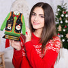 Inbagi 3 Pcs Ugly Christmas Tacky Sweater Awards Trophy 5.91 Inch Wooden Sweater Funny Party Trophies Sweater Awards for Christmas Xmas Decorations