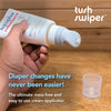 Eli & Ali Tush Swiper - Diaper Rash Cream & Butt Paste Applicator - Universal Fit for Most Diaper Creams | Mess-Free & Hygienic Alternative to Cream Spatula - Carry Less Baby Gear - Blue, 1 Pack