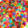 JUNWRROW 1000 Pieces 3/4 inch Transparent 6 Color Bingo Counting Chips with Bag - for Large Group Games, Game Night & Educational Activities