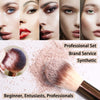 ZOREYA Makeup Brushes, 15 Pcs Professional Premium Synthetic Brush Set, Foundation Concealer Eyeshadow Blush Makeup Brush Set (Champagne Gold)
