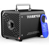 VIARRTCO 15000mg/h Ozone Machine Generator Air Odor Removal Ionizer Up to 3000+ Square Feet for Home, Car, Basement, Garage, Smoke, Pet Room - Metallic Black