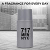 NovoGlow 717 Men NYC- 100ml/3.4 Fl Oz Eau De Parfum Spray - Long Lasting Citrusy Warm Spicy & Woody Fragrance Smell Fresh & Sporty All Day Includes Carrying Pouch Gift for Men for All Occasions