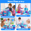 Mruikeny Magnetic Tiles Kids Toys for 3 4 5 6 7 8+ Years Old Boys Girls Magnet Toys Building Tiles STEM Educational Learning Magnetic Blocks Toy Set for Toddlers Child Ages 3-6 Birthday