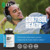 LES Labs Cortisol Health - Stress Relief, Balanced Cortisol Response, Relaxation & Deep Sleep - Phosphatidylserine, Magnesium, Magnolia Bark, Rhodiola Rosea & Ashwagandha - Non-GMO - 60 Capsules