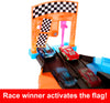 Mattel Disney and Pixar Cars Glow Racers Track Set, Launch & Criss-Cross Playset with 2 Toy Race Cars, 2 Modes, Glow-in-the-Dark