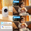 BondFree Baby Monitor with Camera and Audio, 2K Smart Baby Monitor with App,Temperature& Humidity,2-Way Talk,Night Vision,14 Lullabies,Cry & Motion Detection,4X Zoom-2.4Ghz WiFi Baby Monitor
