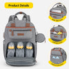 Maelstrom Diaper Bag Backpack,Baby Bag,23L-30L Expandable Diaper Backpack for Mom Dad,Travel Essentials Baby Bag with Changing Pad&Stroller Straps & Pacifier Bag,Gray