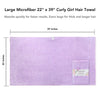 Curly Girl Microfiber Hair Towel, Large Hair Towel 22
