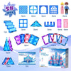 Diamond Magnetic Building Blocks - Frozen Princess Toys for 3-8 Year Old Girls & Boys - Birthday Gifts