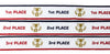 All Quality 1st 2nd 3rd Place Cup Star Award Medals - 3 Piece Set (Gold, Silver, Bronze) Includes Ribbon