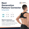 Copper Compression Posture Corrector for Men and Women - Copper Infused Upper Back Spine, Neck, Shoulder & Clavicle Orthopedic Brace - Adjustable & Breathable for Bad Posture, Slumping, Pain Relief