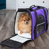 Paws & Pals Airline Approved Pet Carrier - Soft-Sided Carriers for Small Medium Cats and Dogs Air-Plane Travel On-Board Under Seat Carrying Bag with Fleece Bolster Bed for Kitten Cat Puppy Dog Taxi