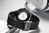 RUIWATCHWORLD Ruiwatchworld Men's Analog Quartz Watch Men Ultra-Thin Dial Watches Stainless Steel Waterproof Fashion Wrist Watch (No TO1282BB Tonnier 1280