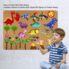 Craftstory Dinosaur Flannel Felt Story Board Set for Toddlers - 3.5 Feet Animals Dinosaur Figures Toys for Kids Montessori Storytelling Interactive Playset