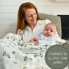 LollyBanks Swaddle Blanket | 100% Muslin Cotton | Gender Neutral Newborn and Baby Nursery Essentials for Girls and Boys, Registry | Golf Print
