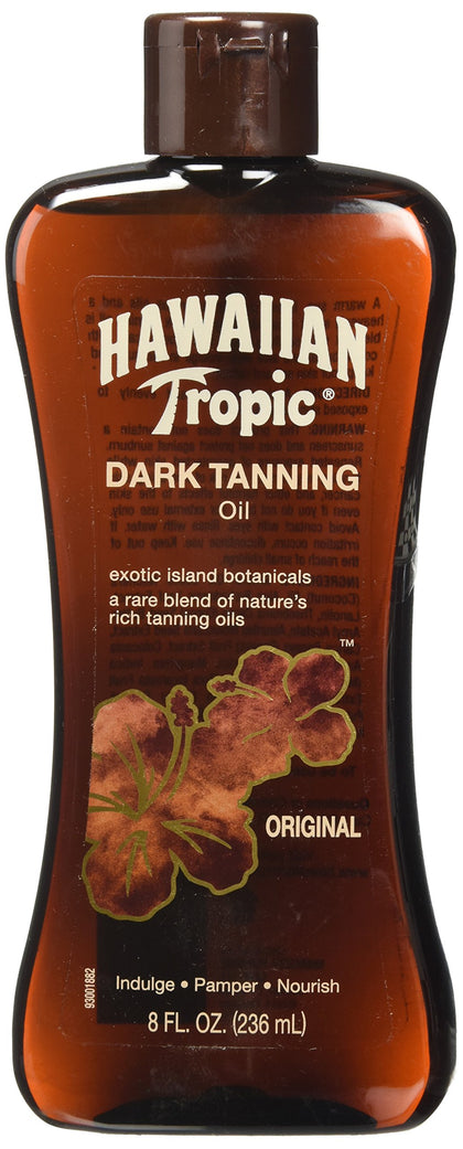 Hawaiian Tropic Dark Tanning Sun Care Moisturizing Oil, 8 Fluid Ounce