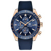BENYAR Fashion Men's Quartz Chronograph Waterproof Silicone Watches Business Casual Sport Design Wrist Watch for Men Perfect for Father Son Black Blue Rose Gold