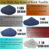 Tonmp 4 LBS 4 Step Rock Tumbler Grit Set, Tumbling Media Refill-Coarse/Medium Grit/Pre-Polished/Final Polish, Works with Any Rock Tumbler, Rock Polisher, Stone Polisher