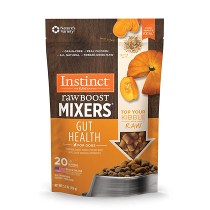 Instinct Freeze Dried Raw Boost Mixers Grain Free Gut Health All Natural Dog Food Topper, 5.5 Ounce (Pack of 1)
