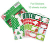 80-Count Foil Christmas Tags Sticker?8 Jumbo Designs - Xmas to from Christmas Sticker Name Tags Write On Labels - Holiday Present Labels
