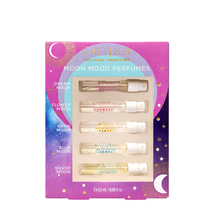 Pacifica 5-scent Moon Moods Travel Perfume Gift Set, Vegan + Cruelty Free