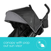 Summer Infant, 3D Mini Convenience Stroller - Lightweight Stroller with Compact Fold MultiPosition Recline Canopy with Pop Out Sun Visor and More - Umbrella Stroller for Travel and More, Gray