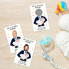 Zuoziosx 40 Cute Baby Shower Games - Scratch Off Lottery Ticket Raffle Cards - Decorations- who is the baby's daddy - 40 Cards
