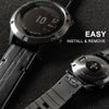 Abanen Leather Watch Bands for Fenix 6 / Fenix 5 / Fenix 7, QuickFit 22mm Soft Genuine Leather with Silicone Sweatproof Wrist Strap for Garmin Fenix 6 Pro/Sapphire,Instinct, EPIX 2,Approach S62/S60 (Black)