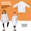 Born Toys Science Kits for Kids w/Kids Lab Coat for Ages 5-8, Includes Science Experiments for Kids, Science Toys, Kids Science Goggles, Kids Science Kits, Dress Up & Pretend Play or Kids Costume