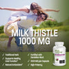 Bronson Milk Thistle 1000mg Silymarin Marianum & Dandelion Root Liver Health Support, Antioxidant Support, Detox, 120 Capsules