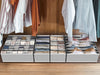 Simple Houseware Closet Underwear Organizer Drawer Divider 4 Set, Gray