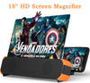 18 Screen Magnifier for Smartphone - Mobile Phone 3D Magnifier Projector Screen for Movies, Videos, and Gaming - Foldable Phone Stand with Screen Amplifier - Compatible with All Smartphones
