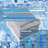 QUILTINA Queen Cooling Comforter, Double Sided Lightweight Blanket, Nylon & Bamboo Cool Fiber Q-MAX>0.4 for Summer and Hot Sleepers Night Sweats, Breathable Soft for All Seasons, Grey, 79