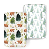 ACRABROS Pack and Play Sheets, Mini Crib Sheets for Boys Girls,Snug Fitted Playard Sheet Bedding Mattress Protector,2 Pack,Bears &Forest